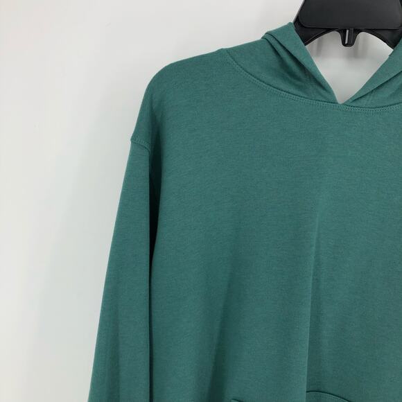 ID IDEOLOGY Women's Hoodie 3X Green Fleece Pullover Sweatshirt Pockets NWT - Picture 4 of 11